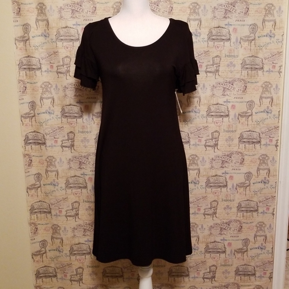 SOLD-***STYLE & CO Black dress